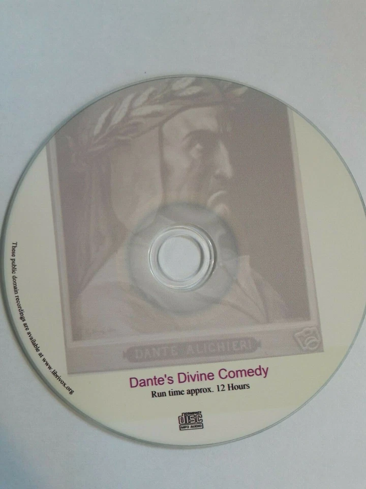Dante's Divine Comedy Classic 12+ Hrs AudioBook Mp3 CD