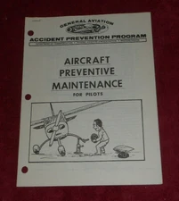Vintage FAA General Aviation Document Aircraft Preventive Maintenance For Pilots