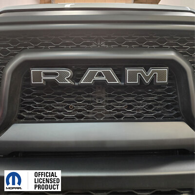 Fits 2019-2024 2500/3500 Lonestar Ram Grille Emblem Overlay Decal With Outlines