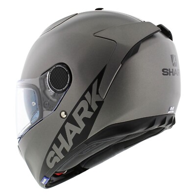 Shark Spartan 1.2 Solid Matt Anthracite Grey, Full Face Motorcycle