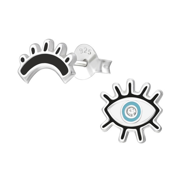 Evil Eye Kinder Ohrringe 925 Silber FüR MäDchen Ohrstecker Schmuck Geschenk-image