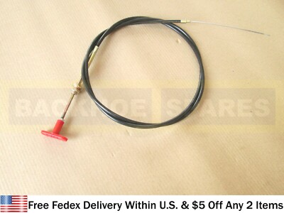 #ad JCB PARTS CABLE CONTROL STOP ASSEMBLY PART NO. 910 24900 910 28400 $34.95