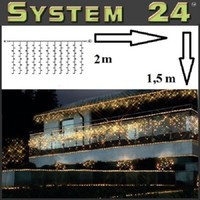 System 24 Led Lichtervorhang 196Er Extra 2X1,5M Warmweiß 491-92 AußEn Xmas