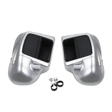 Lower Vented Fairing Fit For Touring Model 2014-2023 Silver/Black Honeycomb Fade