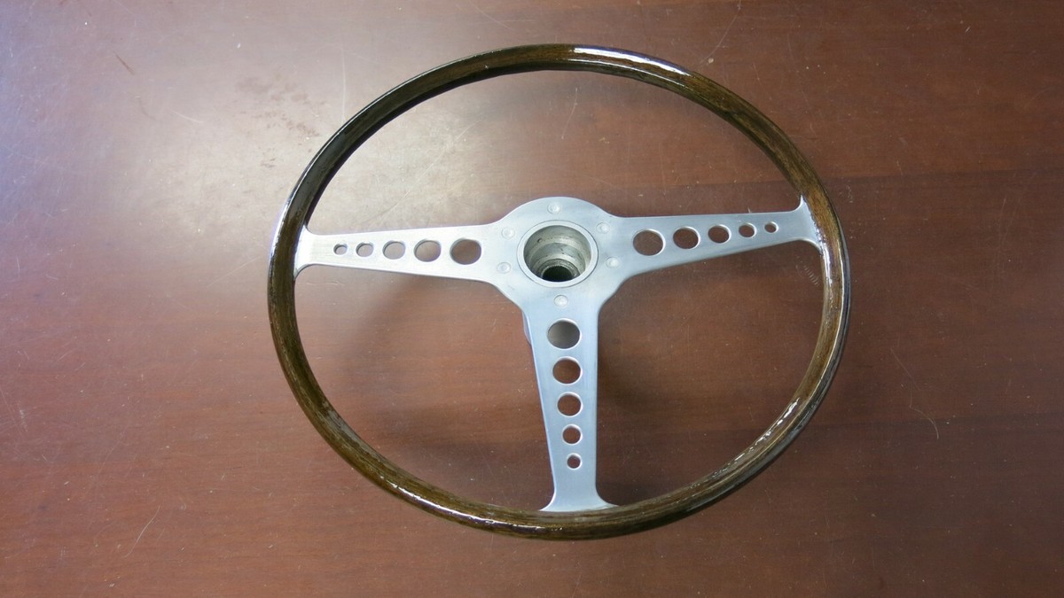 Jaguar XKE E-Type Wood Steering Wheel 16