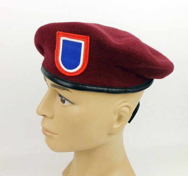 U.S. Army 82nd Airborne Division Special Forces Red Beret Hat Wool Size
