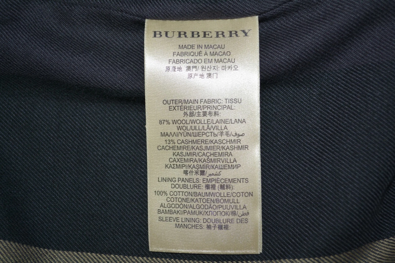 GIACCA CAPPOTTO BURBERRY DA UOMO ELVERSON LANA CASHMERE NUOVA CON ETICHETTE TAGLIA XL