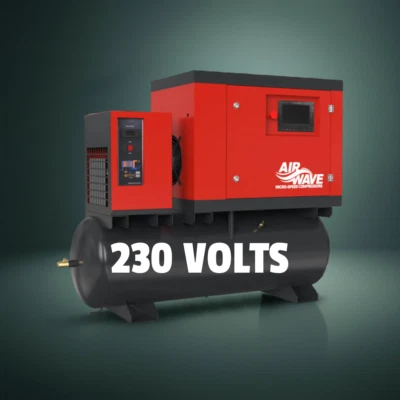 AIRWAVE COMPRESSORS Airwave Micro-Speed single phase, 240v, 21 CFM, Variable Speed, Screw Compressor