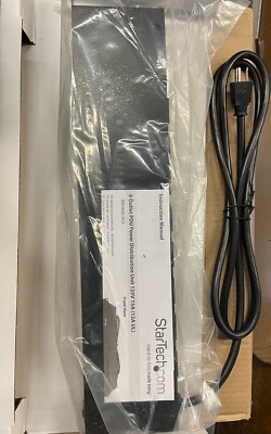 StarTech.com 8 Outlet Horizontal 1U Rack Mount PDU Power Strip for Network