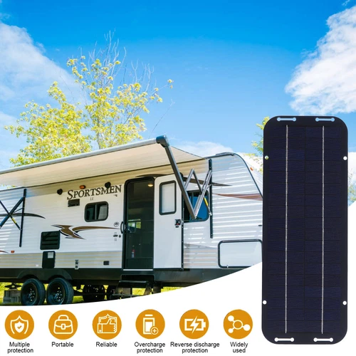 30W Solar Panel 12V Trickle Charger Battery Charger Kit Maintainer Boat Car RV - Picture 6 of 16