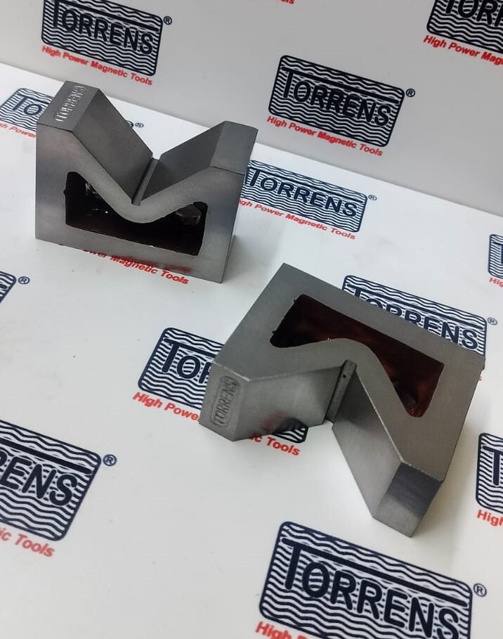 2x V-Block Aus Gusseisen 3 Zoll | Präzisions-Winkelblock Für Werkbank & Fräsarbeiten | 75mm X 31mm X 56mm