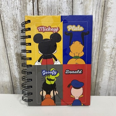The Postcard Factory DISNEY Characters Autograph Book Spiral Notebook NWOT