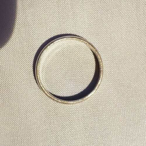 Solid Sterling Silver Classic Half-round Wedding … - image 8