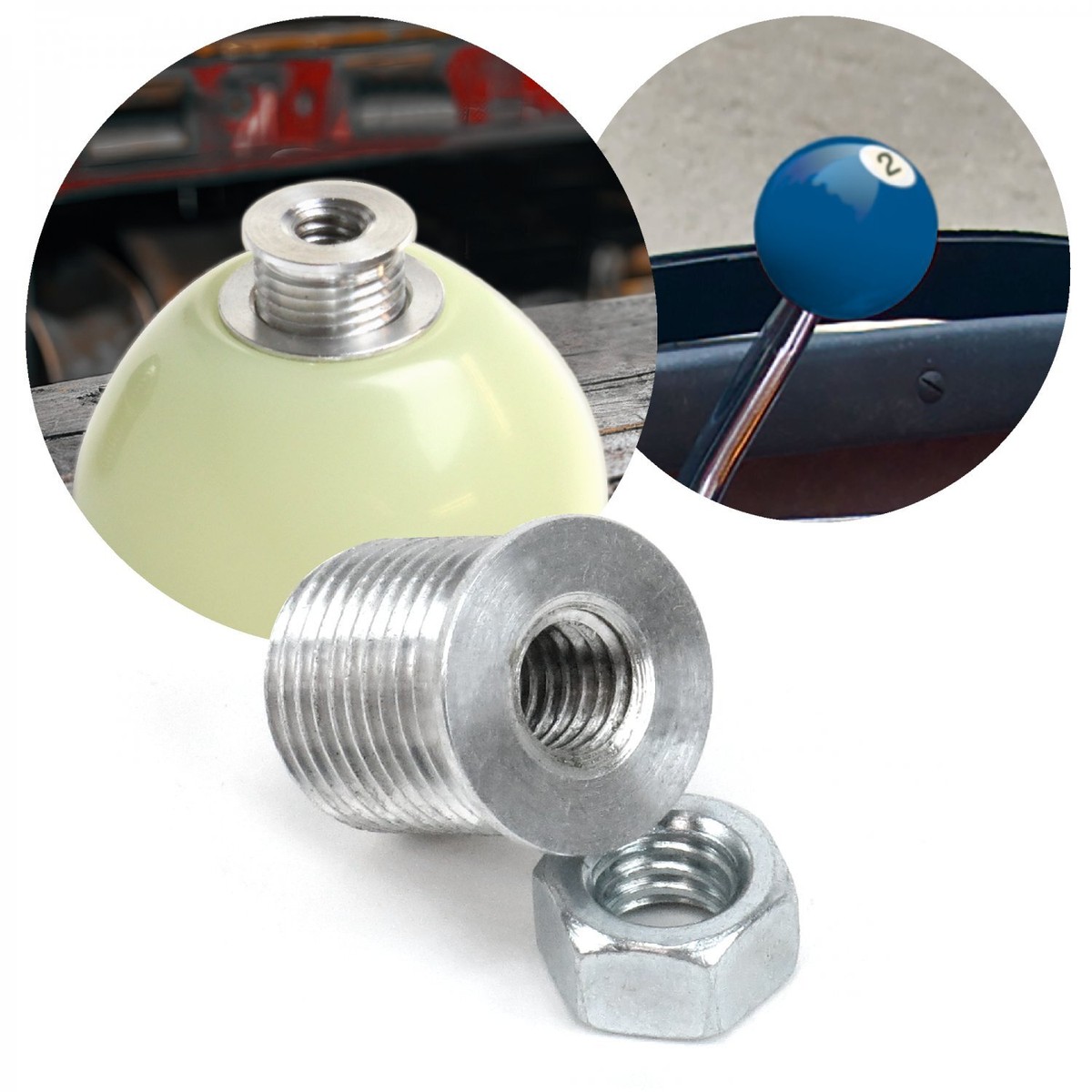 5/16-18 to 16mm x 1.5 Custom Shift Knob Adapter Factory Fit