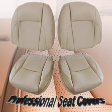 Driver Passenger Perforated Leather Seat Cover Tan For 2007-2012 Lexus Es350