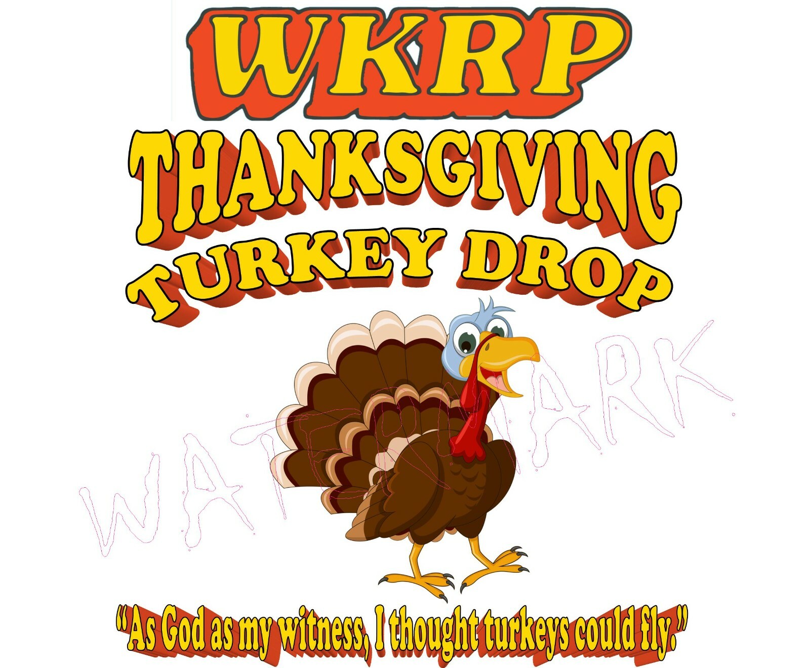 WKRP In Cincinnati Turkey Drop Thanksgiving Les Nessman Fever Parody T