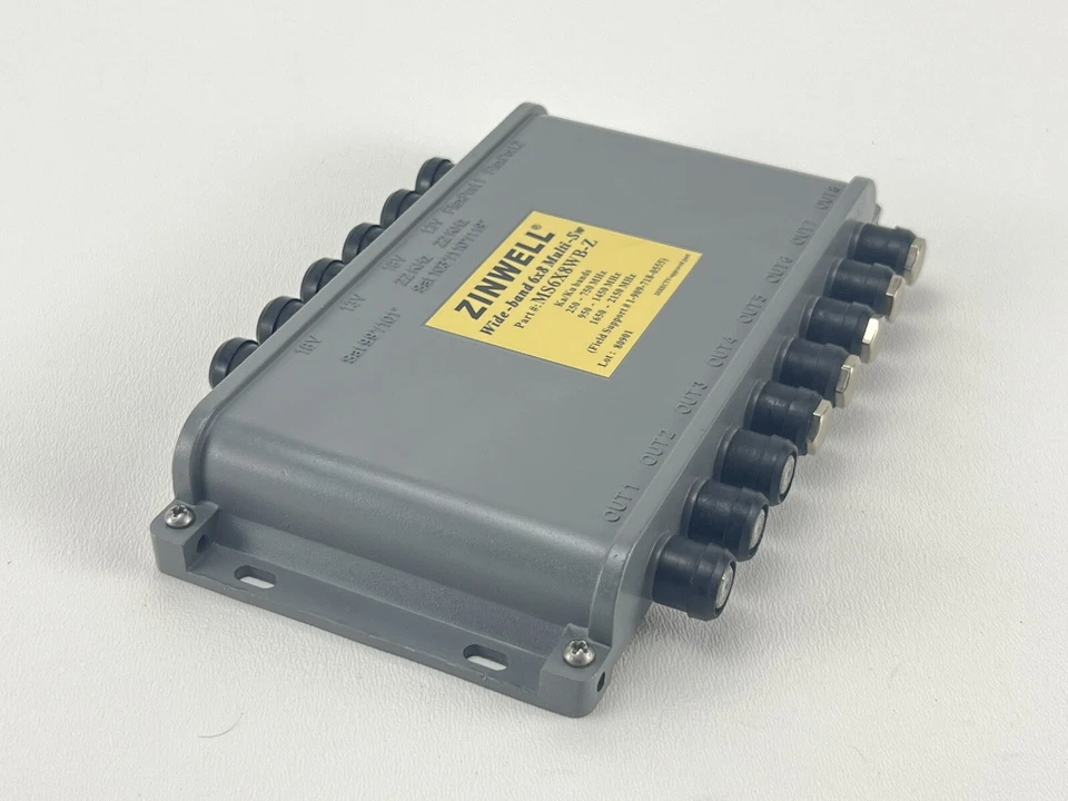 Zinwell MS6X8WB-Z Wide Band 6x8 Multi Switch Ka/Ku WB68 Directv Receiver, USED - Image 3 of 4