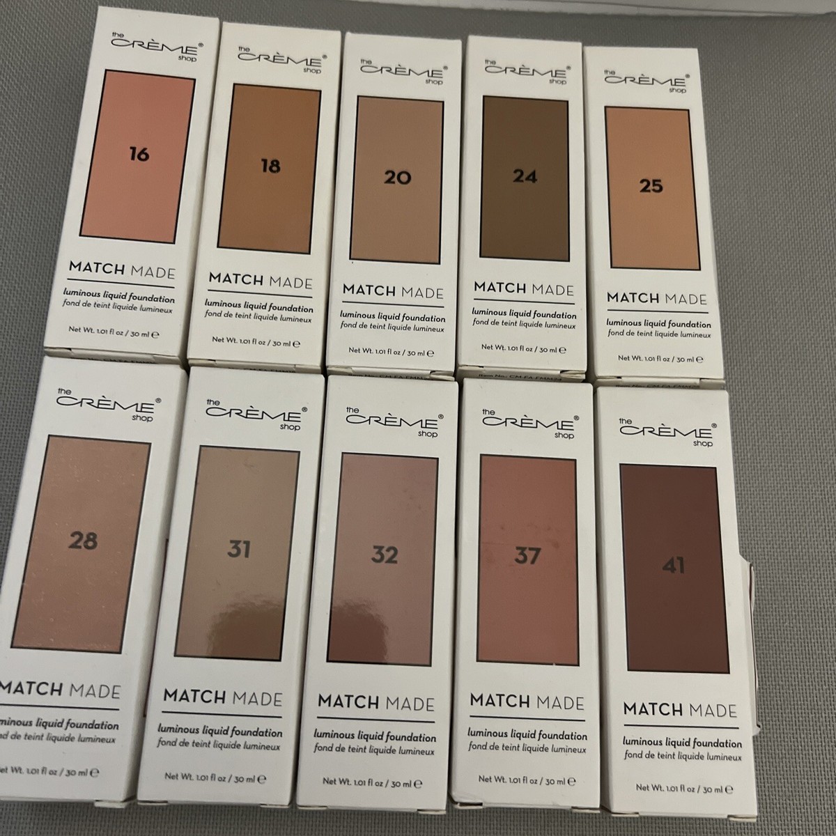 The Creme Shop Match Made Luminous Liquid Foundation (Various