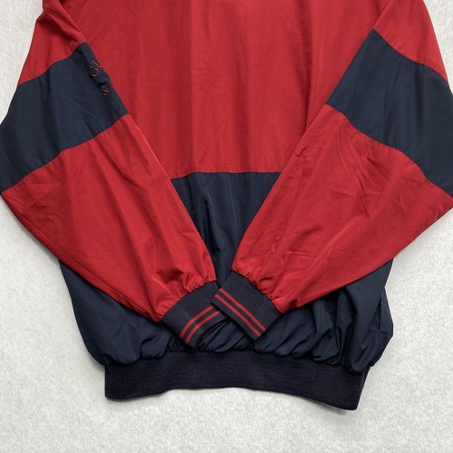VTG Cutter & Buck Men's Pullover Windbreaker Jacket Red Long Sleeve 1/4 Zip - Picture 14 of 24
