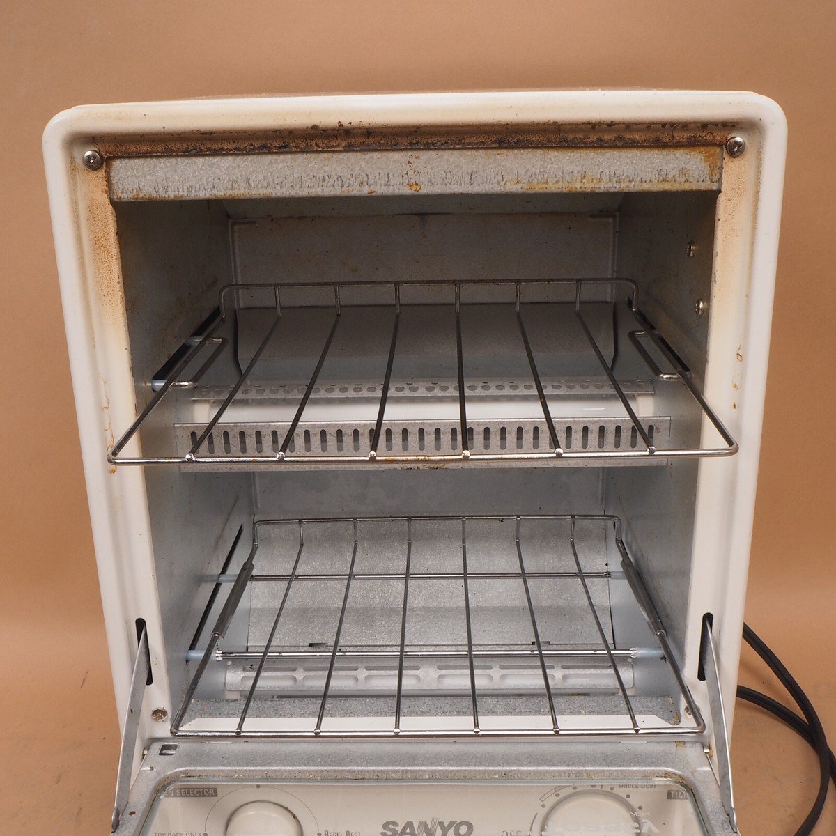 調理機器 SANYO - SANYO ELCTRIC OVEN Vintage Sanyo Bagel Best Super Toasty SK-7W Vertical Toaster