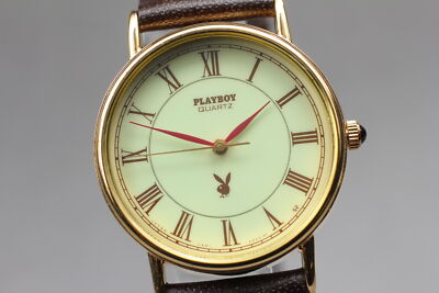 Vintage 1982 Near MINT Seiko Y481-0460 Playboy Limited Quartz Mens