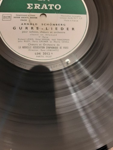 Schonberg - Gurre Lieder. René Leibowitz. RARE 1st 1954 ERATO- LDE 3012-13. EX+ - Picture 5 of 8