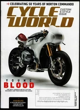 DECEMBER 2017 CYCLE WORLD MAGAZINE, CUSTOM & STYLE, 50 YEARS NORTON COMMANDO