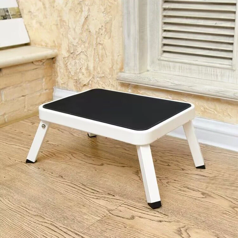 CLARFEY Folding One Step Stool Ladder Portable Camping Seat Kitchen w handle