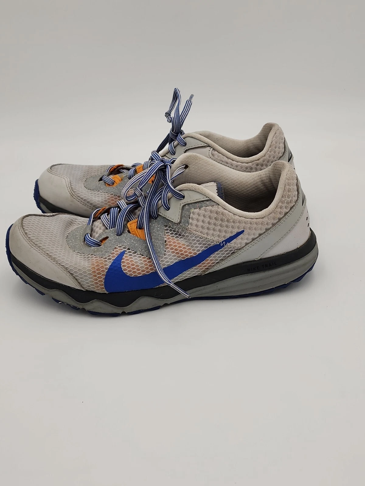 Nike Juniper Trail Mens Running Shoes Gray/Blue/Orange DC1795 001 Size 8.5