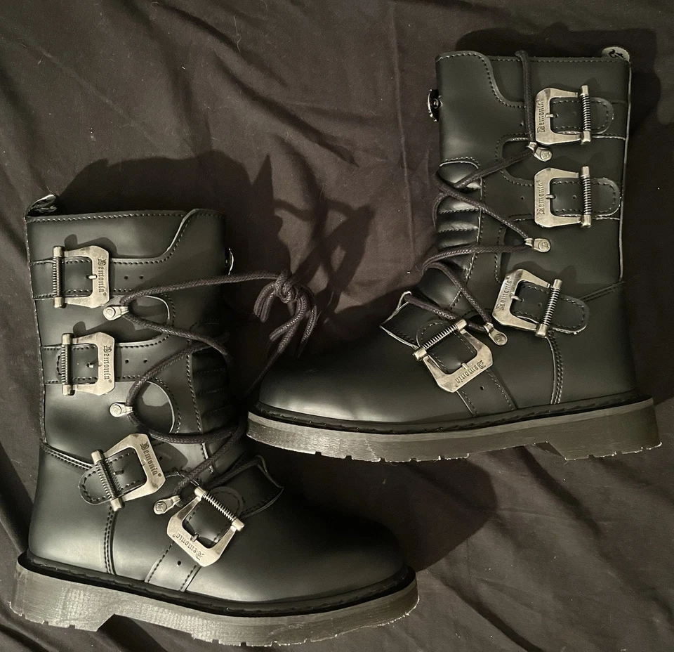 DEMONIA Cuero Vegano Negro: PERNO-265/BVL (Talla 8 en Hombre) Foto 3 de 4