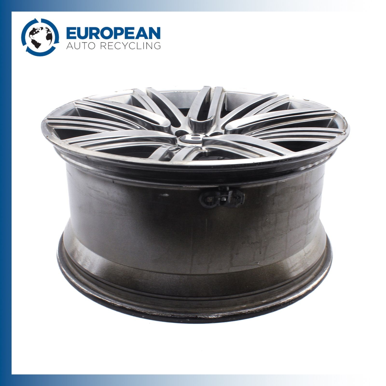 11-19 BENTLEY CONTINENTAL GT 21x9.5 Wheel Rim OEM 3W0601025DN (10 double spoke)