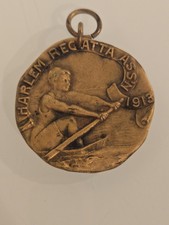 Harlem Regatta Association 1913 Rowing Metal/medallion