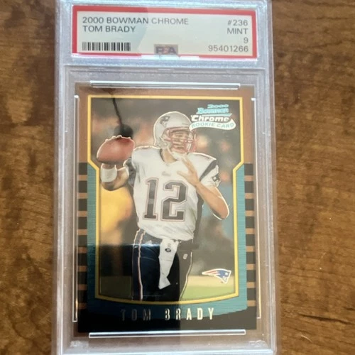 2000 Bowman Chrome Tom Brady #236 Rookie PSA 9 New England Patriots Football