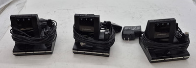 Lot of 3 Plantronics WO2 Charging Base USB DECT 6.0 W/ Phone + Power Adapters