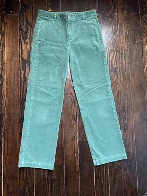Vineyard Vines Corduroy Pants Boys 18 Green Straight Leg Preppy Great Condition