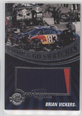 2009 Wheels Main Event Stop & Go Swatches Pit Wall Banner /125 Brian Vickers 0b2