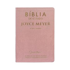 B&iacute;blia de Estudo | Joyce Meyer | NVI | Letra Grande | Rosa - Portuguese Edition