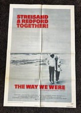 THE WAY WE WERE 1973 BARBRA STREISAND ROBERT REDFORD 27X41" POSTER N7964