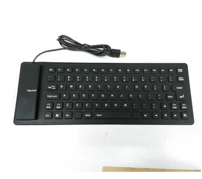 85/109 Keys Foldable Silicone Keyboard USB Soft Roll Up Keyboard