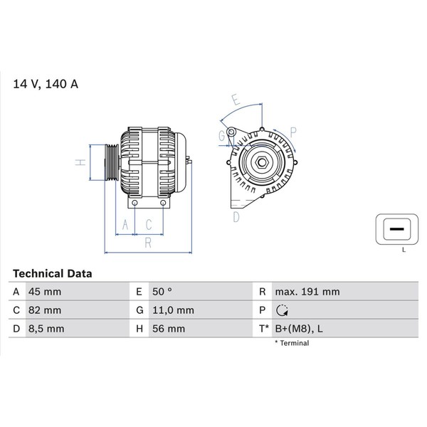 Drehstromgenerator Bosch 0 986 042 840-image