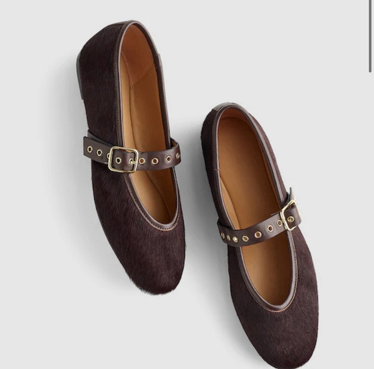 MADEWELL SIZE 11 The Remy Mary Jane Flat In Calf Hair Nx038 $168