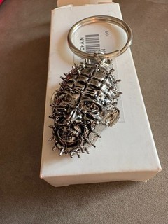 Deadstock / RARO Nuovo Supreme Hellraiser Portachiavi Argento (SS18)