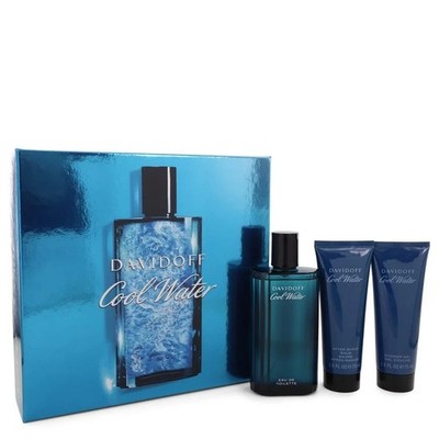Cool Water Gift Set EDT Eau De Toilette Spray by Davidoff 4.2oz/125ml for Men