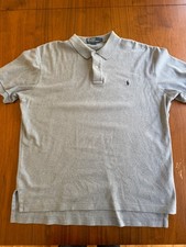 Polo Ralph Lauren Men's Classic Fit Short Sleeve Polo Shirt Grey Size L