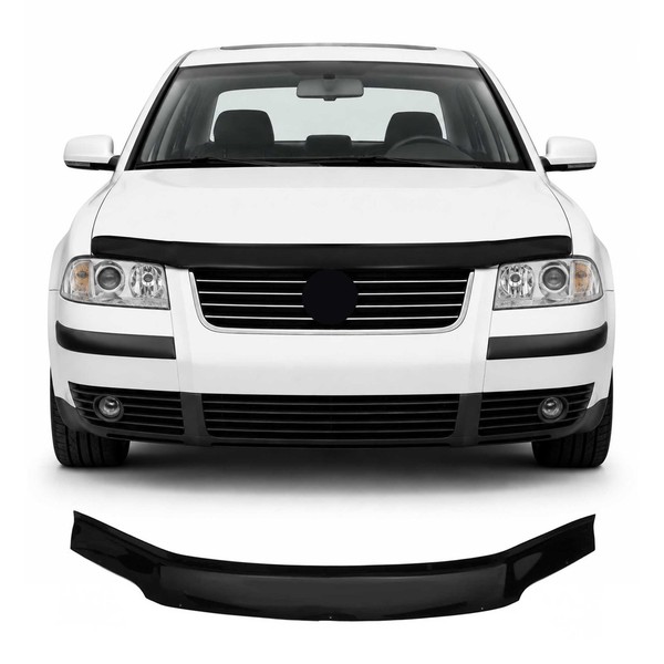 Motorhaube Deflektor Steinschlagschutz FüR Vw Passat B5 Gp 2000-2005 Schwarz-image