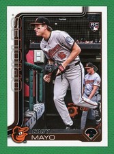 COBY MAYO RC 2025 Topps Rookie Image Variation #20 Two (2) Card Lot Base RC Card