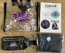 VIP Alanis Morissette 2025 World Tour Merchandise Package Bag Stickers Flag Wall