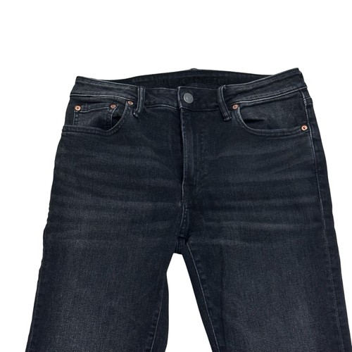 Jeans uomo American Eagle nero Air Flex + gamba dritta slim 32x34 - Foto 3 di 8