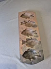 Vintage Lodge USA 5PP2 Heavy Cast Iron Fish Perch Cornbread Mold Pan