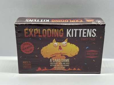 Exploding kittens party pack card game 2-10 players new in box sealed.